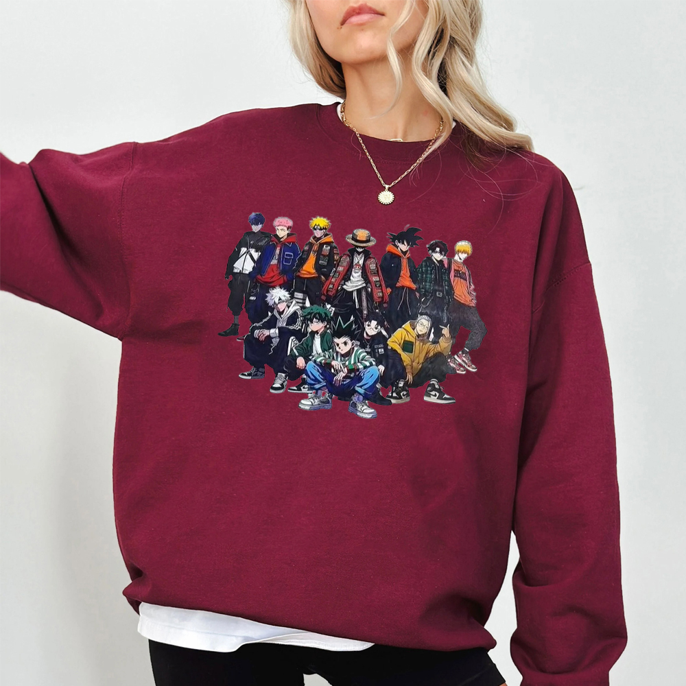 Luffy Goku Ichigo Deku Naruto without Thuglife Shirt