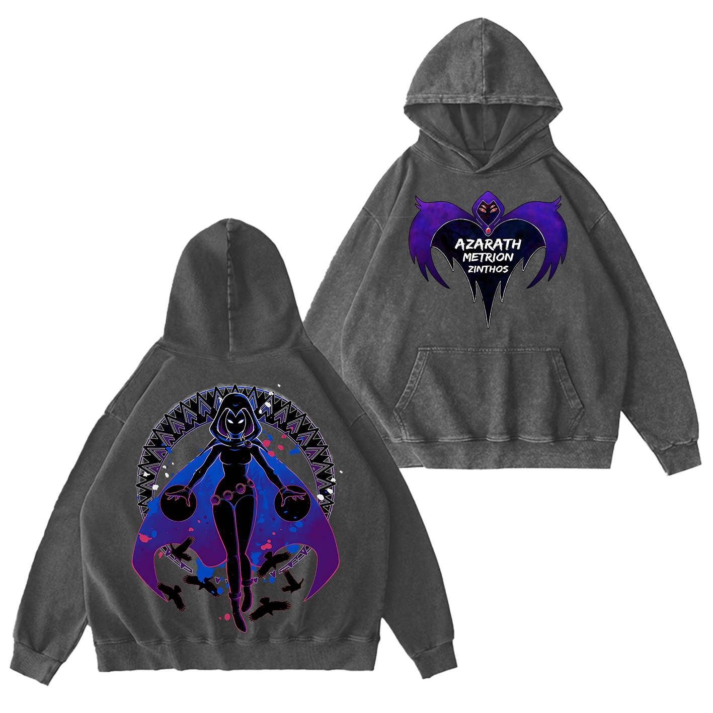 Raven Teen Titans Washed T-shirt/Crewneck/Hoodie