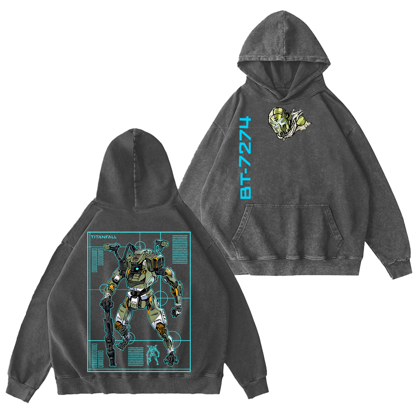 Titanfall BT Fanart Washed T-shirt/Crewneck/Hoodie