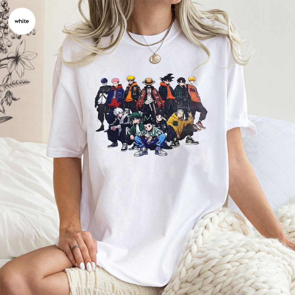 Luffy Goku Ichigo Deku Naruto without Thuglife Shirt