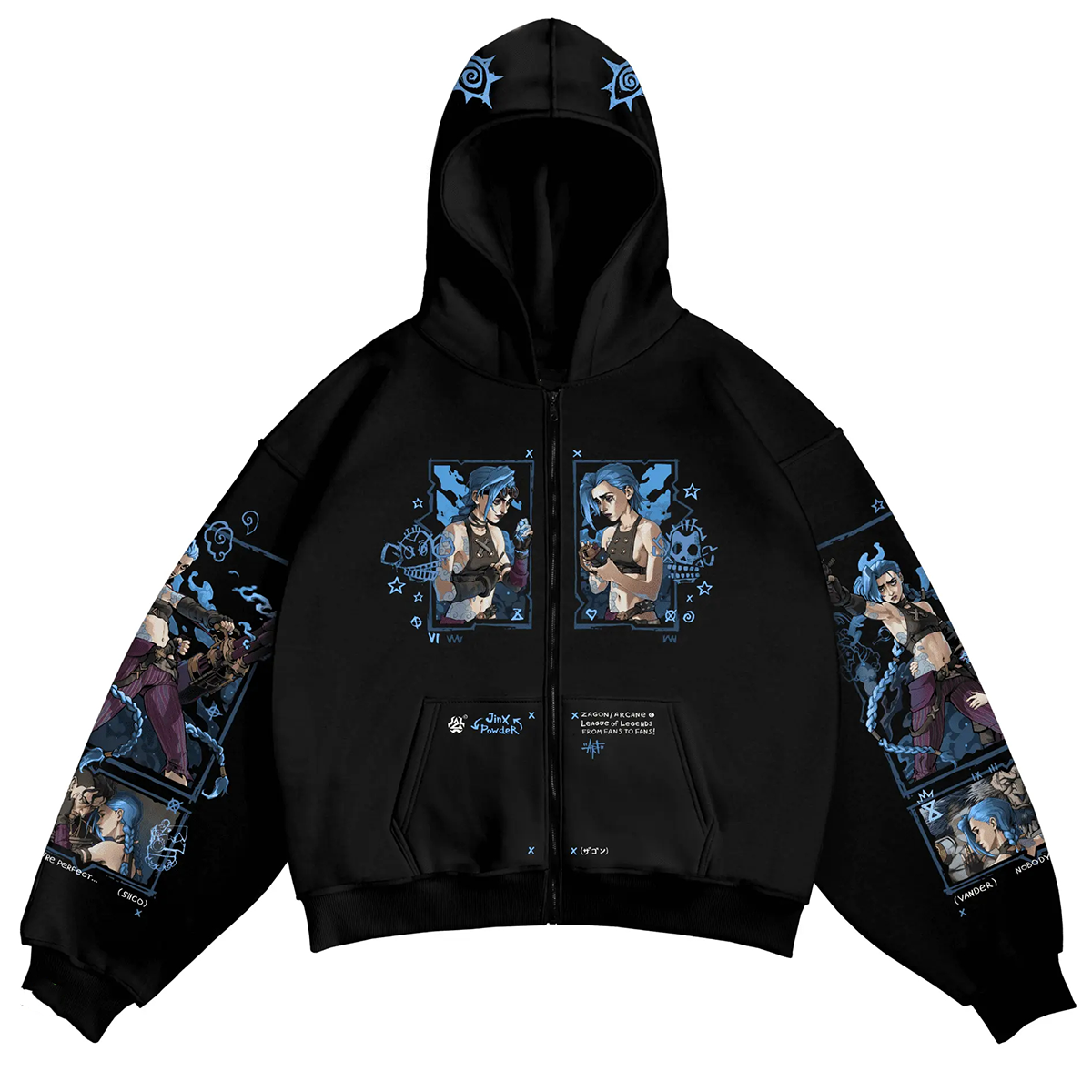 JINX Unisex Zip Up Hoodie