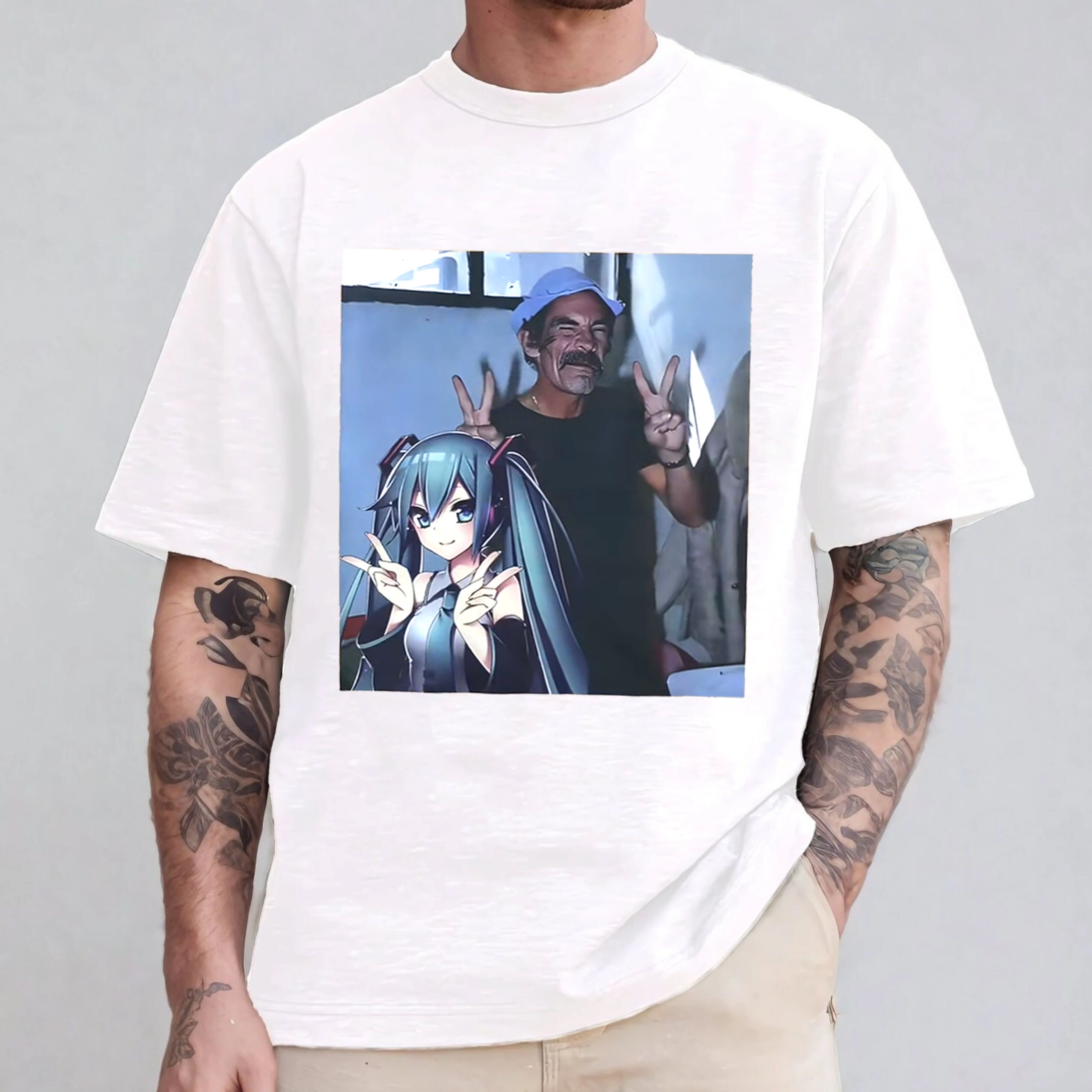 Don Ramon X Miku  Funny Unisex Shirts/Crewneck/Hoodie