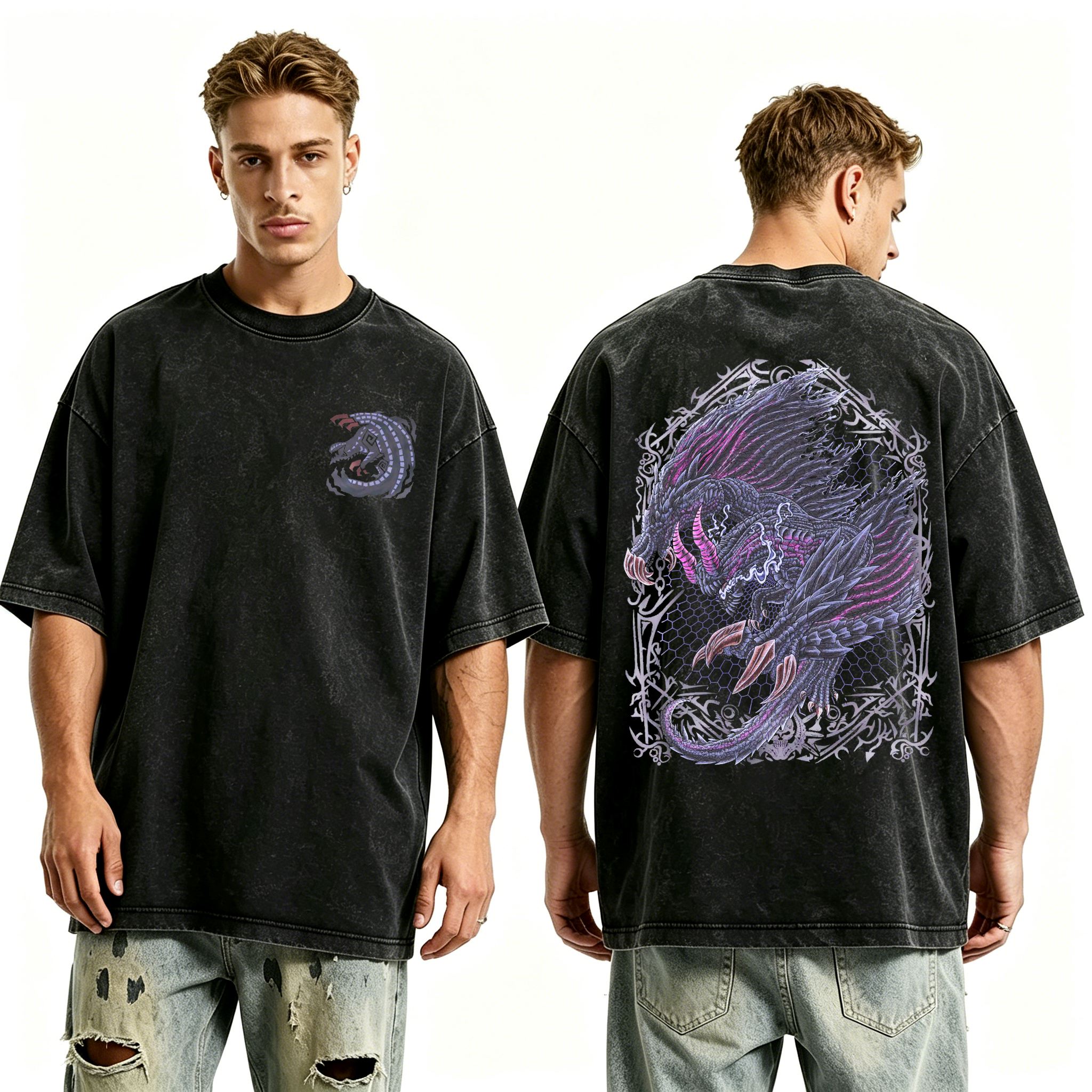 Gore Magala the Black Eclipse Game Unisex Washed T-Shirt