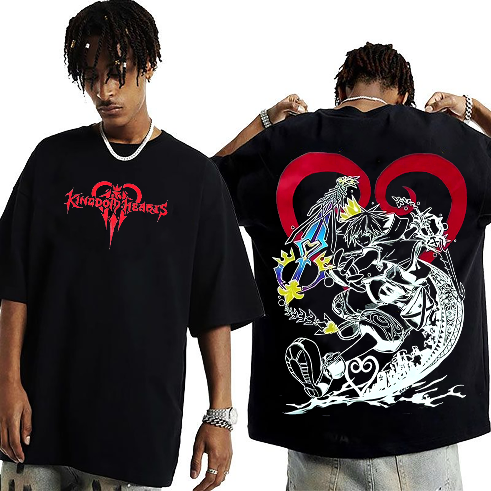 Kingdom Hearts Sora Unisex Washed T-Shirt