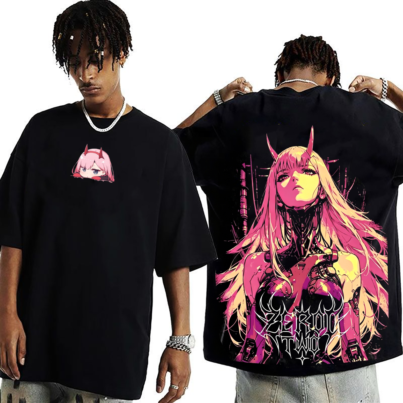 Zero Two,Darling in the Franxx  Anime Unisex Washed T-Shirt