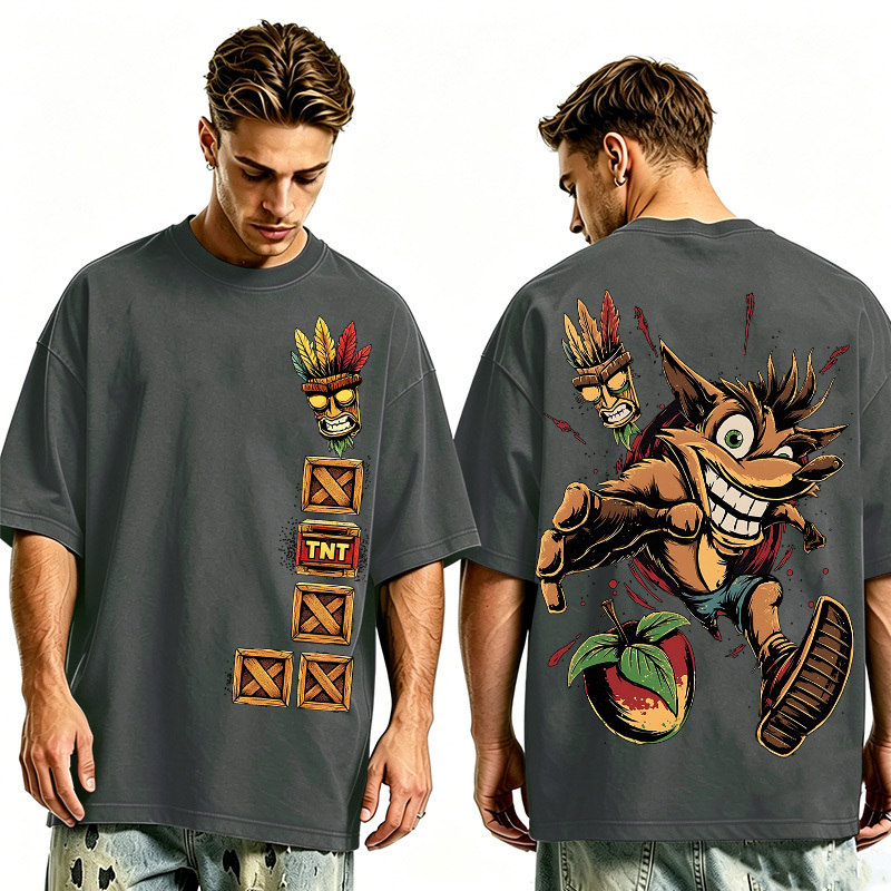 90s Crash Bandicoot Aku Oversized T-shirt/Crewneck/Hoodie