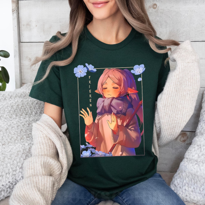 Frieren Shirt, Kawaii Anime Shirt