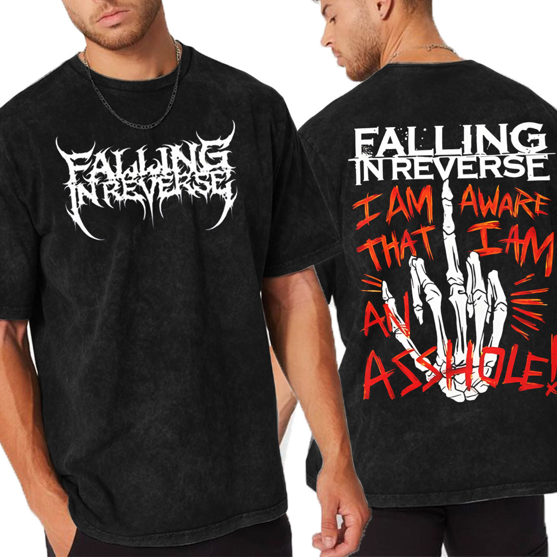 Falling In Reverse Vintage Unisex Washed T-Shirt