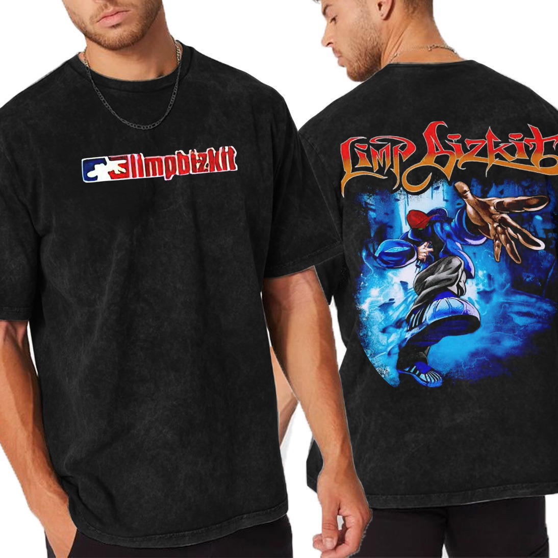 Limp Bizkit Band Vintage Unisex Washed T-Shirt