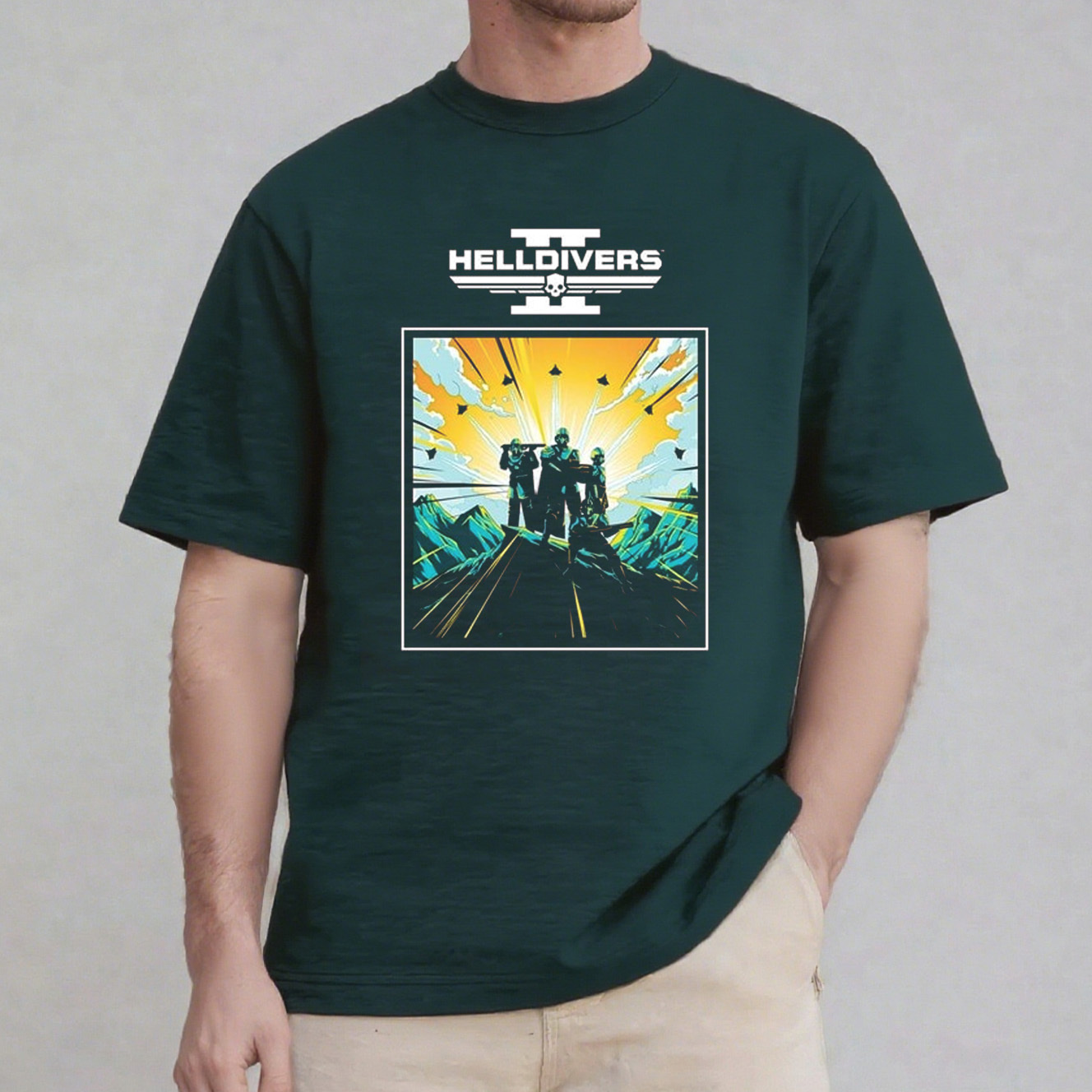 Helldivers 2 Grayscale Video Game Unisex Shirt/Crewneck/Hoodie