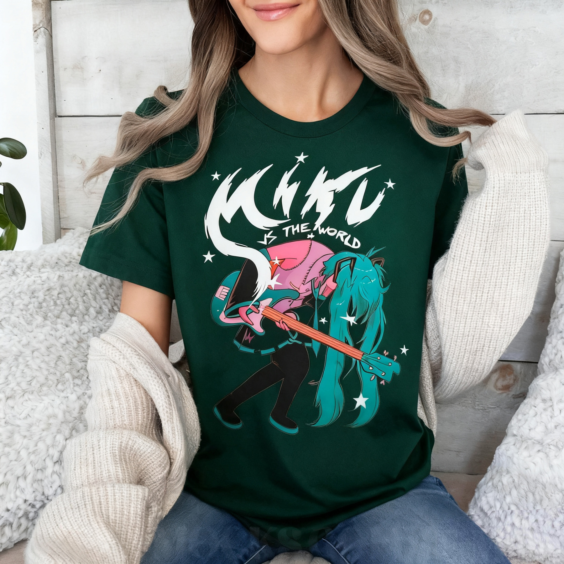 Miku & the world XD mikumikudance Unisex Shirt/Crewneck/Hoodie