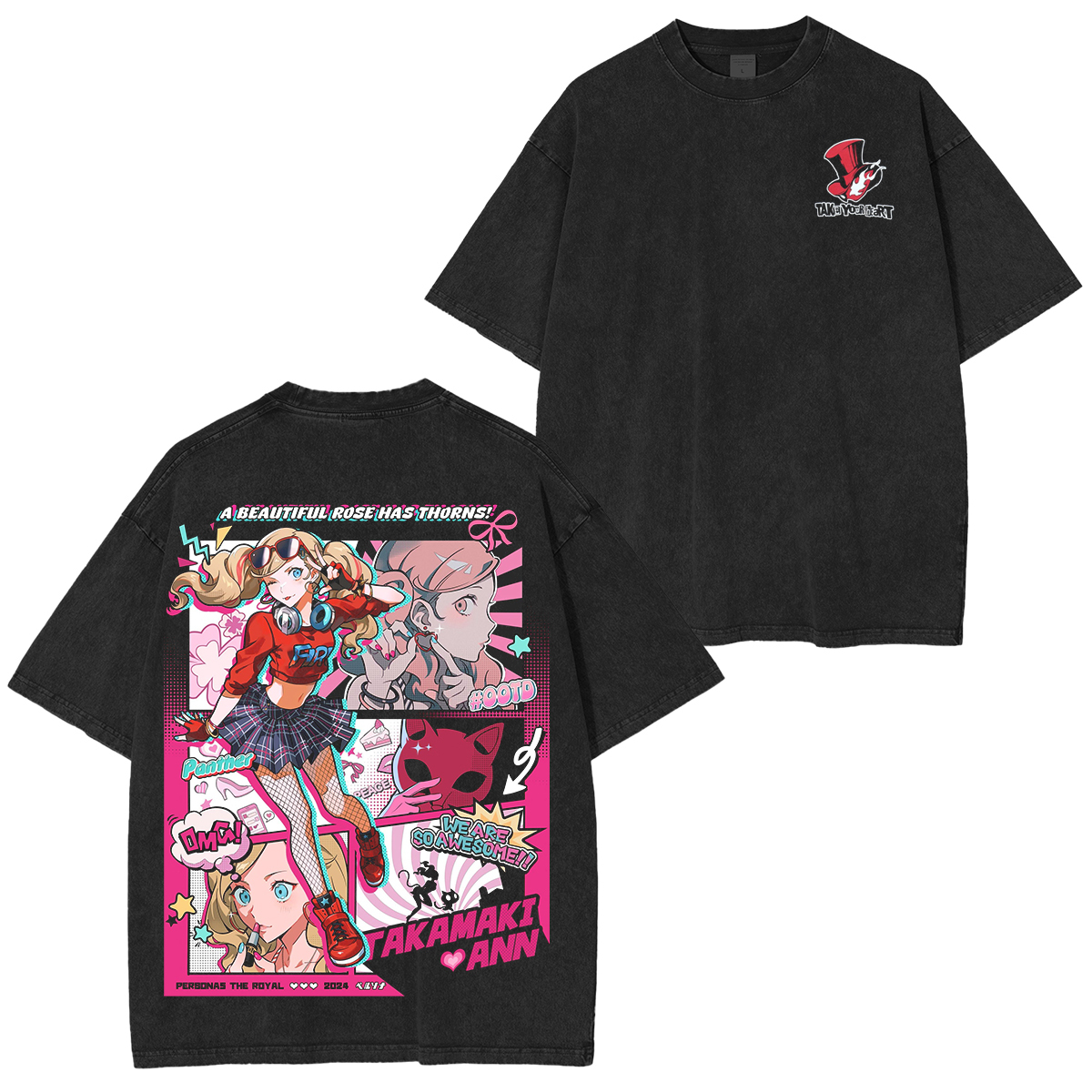 Personal5 Ann Takamaki: beauty, fire, rebellion Oversized Washed T-shirt/Crewneck/Hoodie