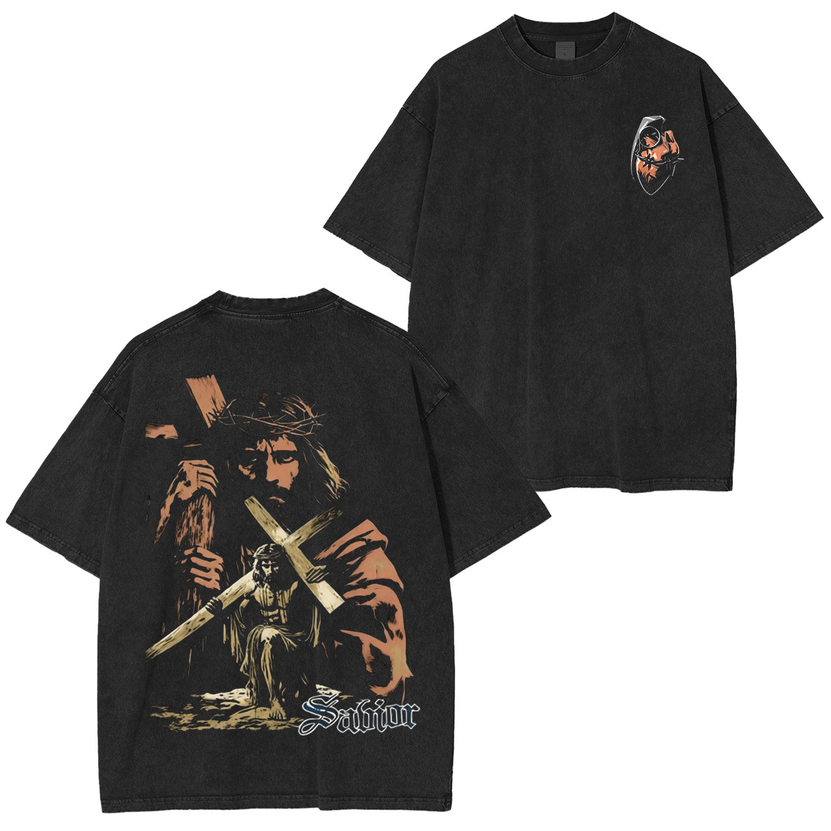 4 Trumpets, Barely Time, Repent and Find Jesus Vintage Washed T-shirt/Crewneck/Hoodie