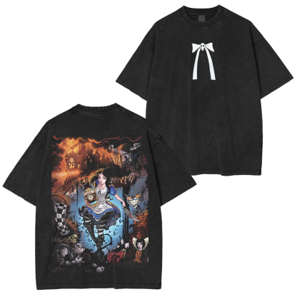 Alice Madness Returns Horror Game  Washed T-shirt/Crewneck/Hoodie