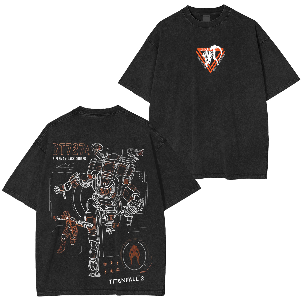 Titanfall2 Unisex Washed T-Shirt