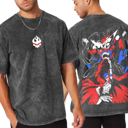 Gurren Lagann Vintage Unisex Washed T-Shirt