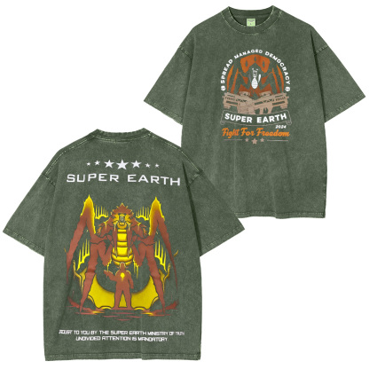 Helldivers 2 Washed Unisex T-Shirt