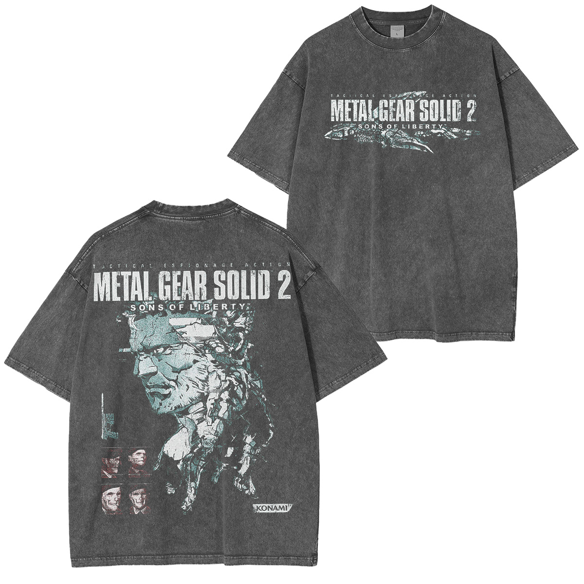 Metal Gear Solid 2 Washed T-shirt