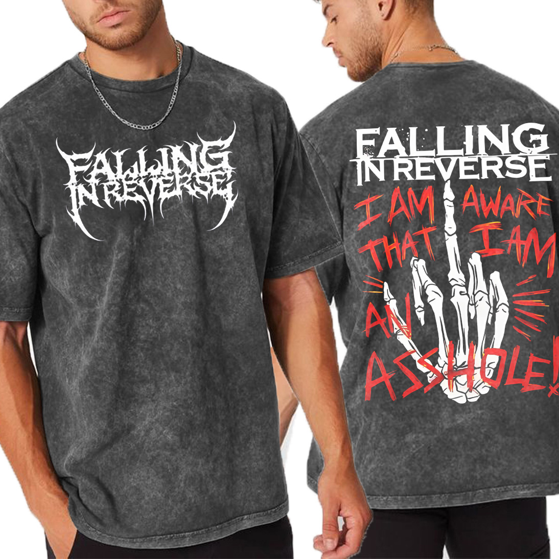 Falling In Reverse Vintage Unisex Washed T-Shirt