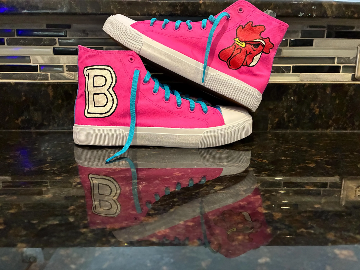 Hotline Miami Hand Painted Hi Top Shoes for Men and Women