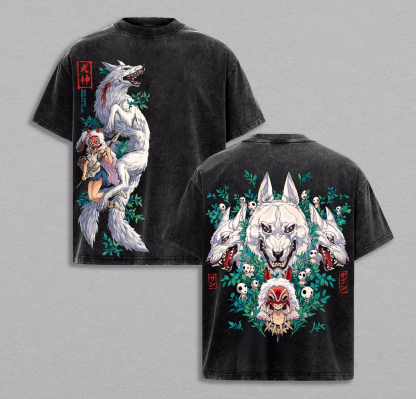 Mononoke Hime Vintage Washed T-shirt/Crewneck/Hoodie