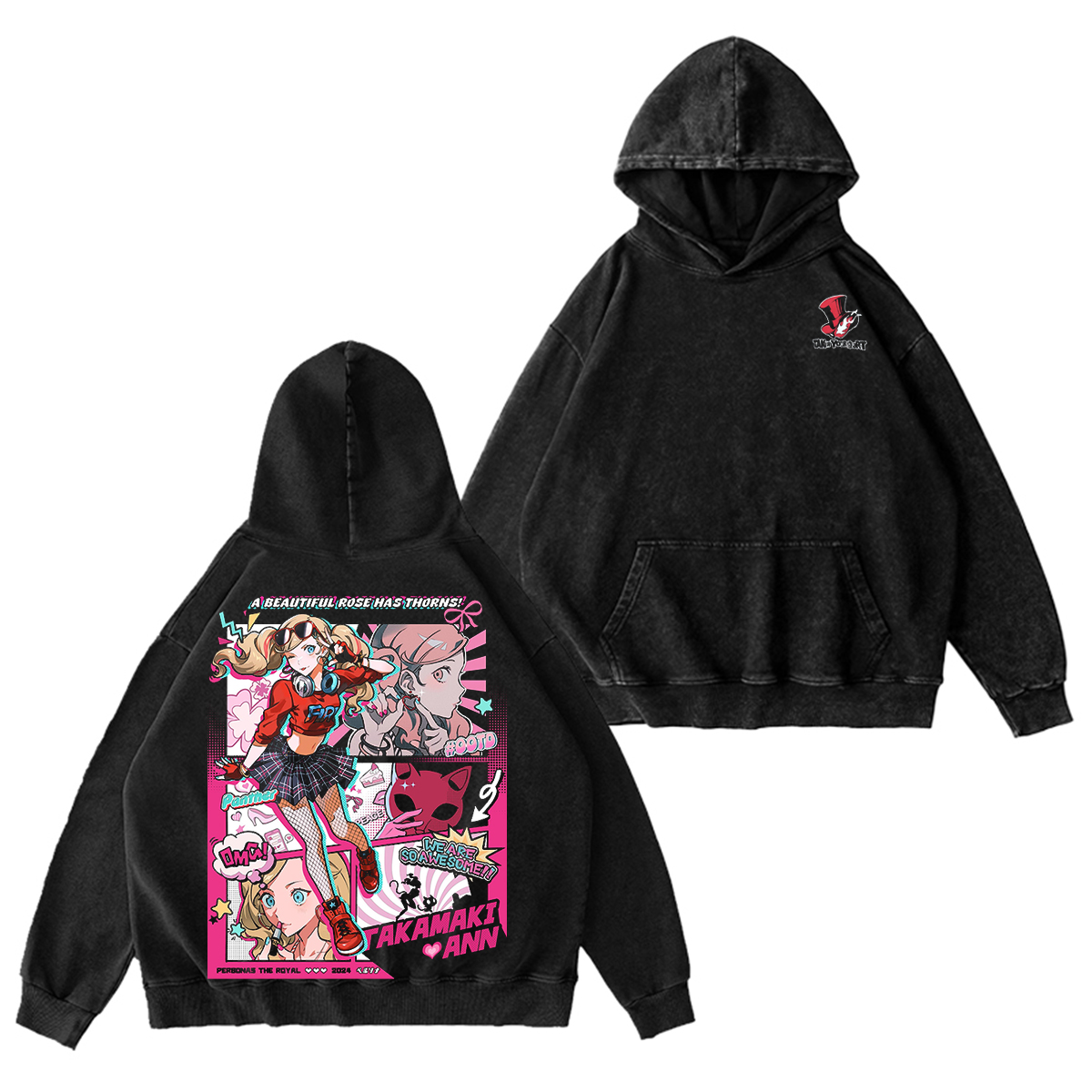 Personal5 Ann Takamaki: beauty, fire, rebellion Oversized Washed T-shirt/Crewneck/Hoodie