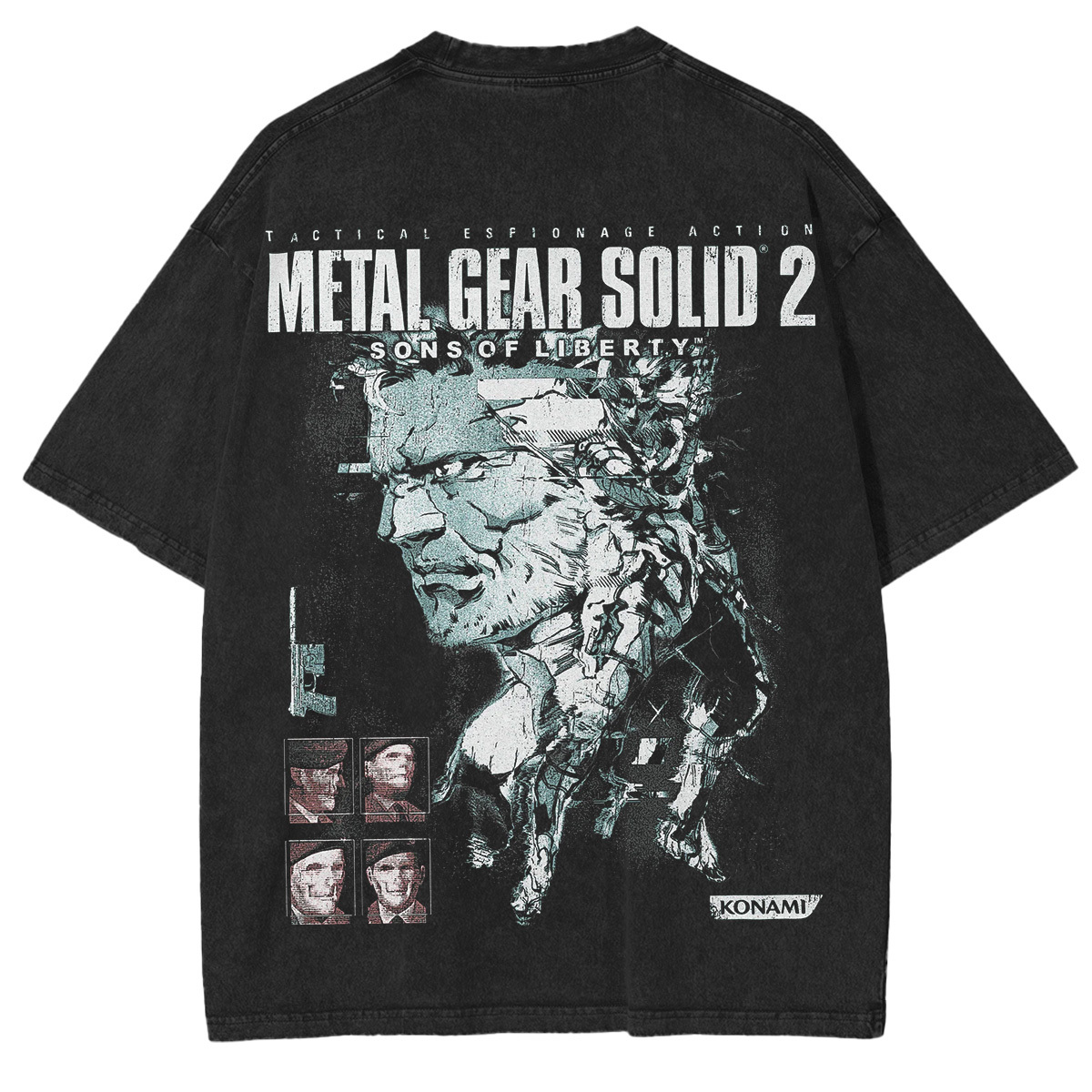 Metal Gear Solid 2 Washed T-shirt