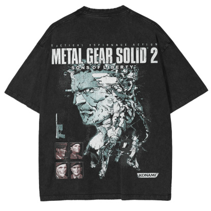 Metal Gear Solid 2 Washed T-shirt