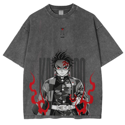 Tanjiro Kamado, Demon Slayer: Kimetsu no Yaiba Vintage Tee