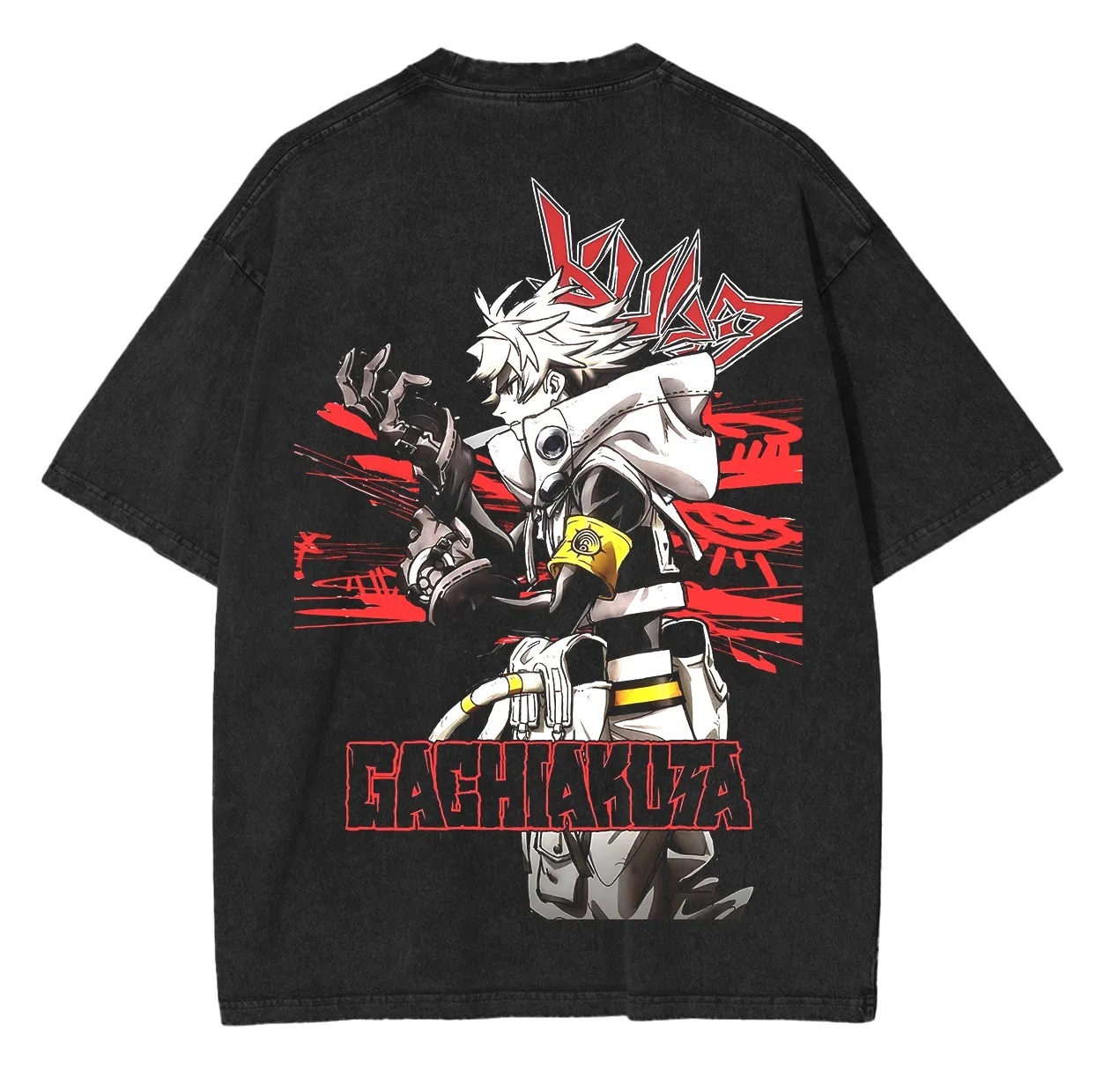 Gachiakuta Anime Acid Washed Oversize T-shirt