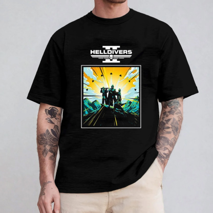 Helldivers 2 Grayscale Video Game Unisex Shirt/Crewneck/Hoodie