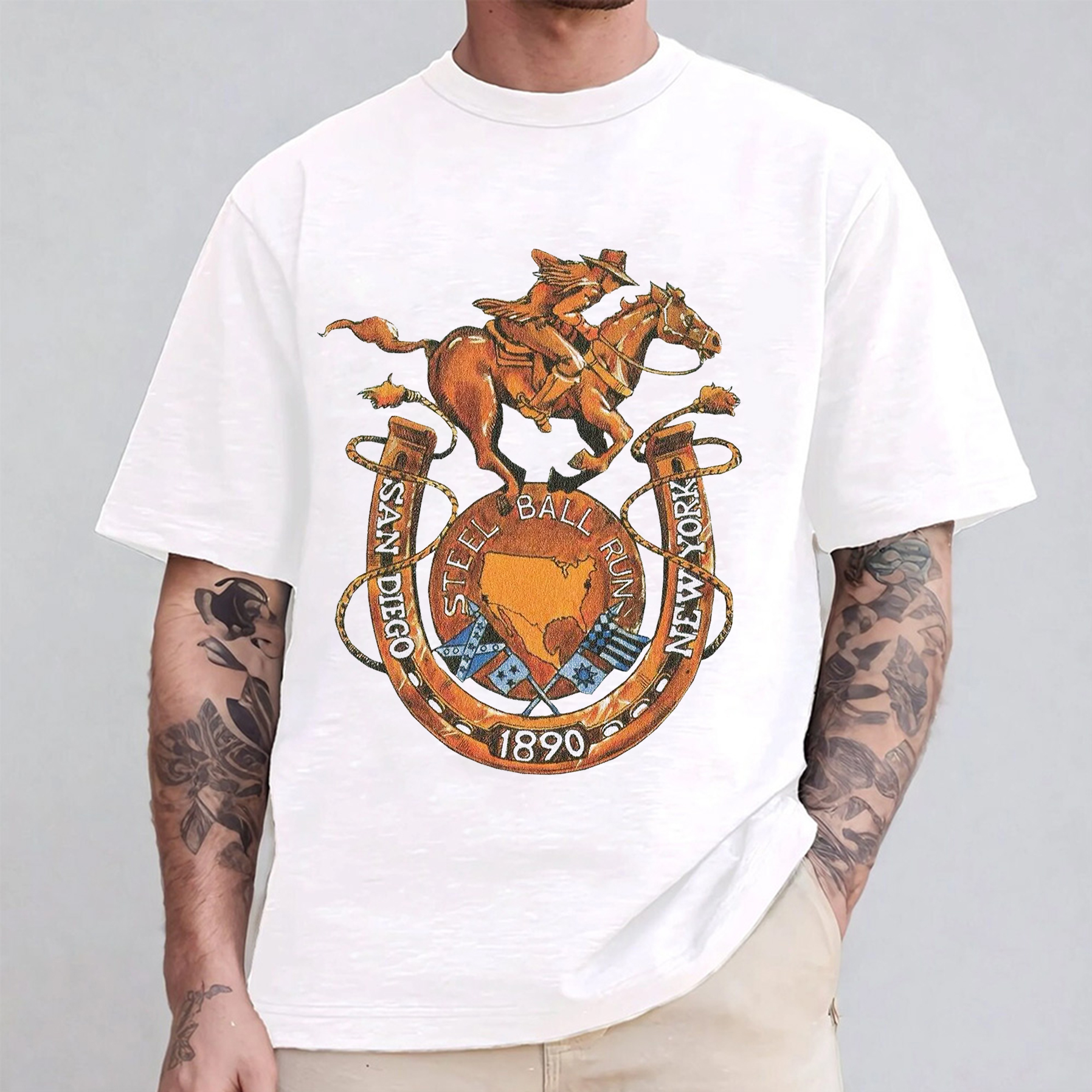 Steel Ball Run - JoJo's Bizarre Oversized T-shirt/Crewneck/Hoodie