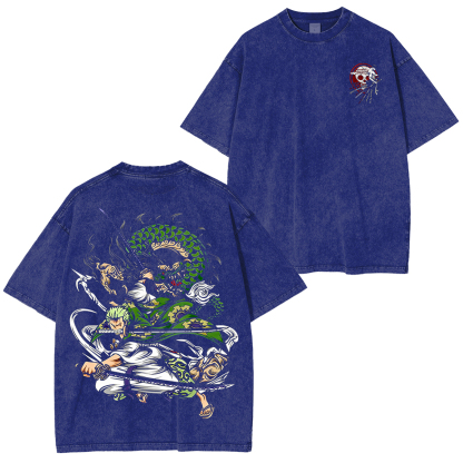 Lufdy Y Zoro Unisex Washed T-Shirt/Hoodie/Pullover Sweatshirt