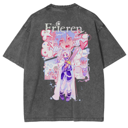 Frieren Retro Washed T-Shirt
