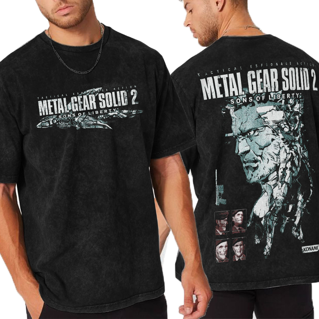 Metal Gear Solid 2 Washed T-shirt