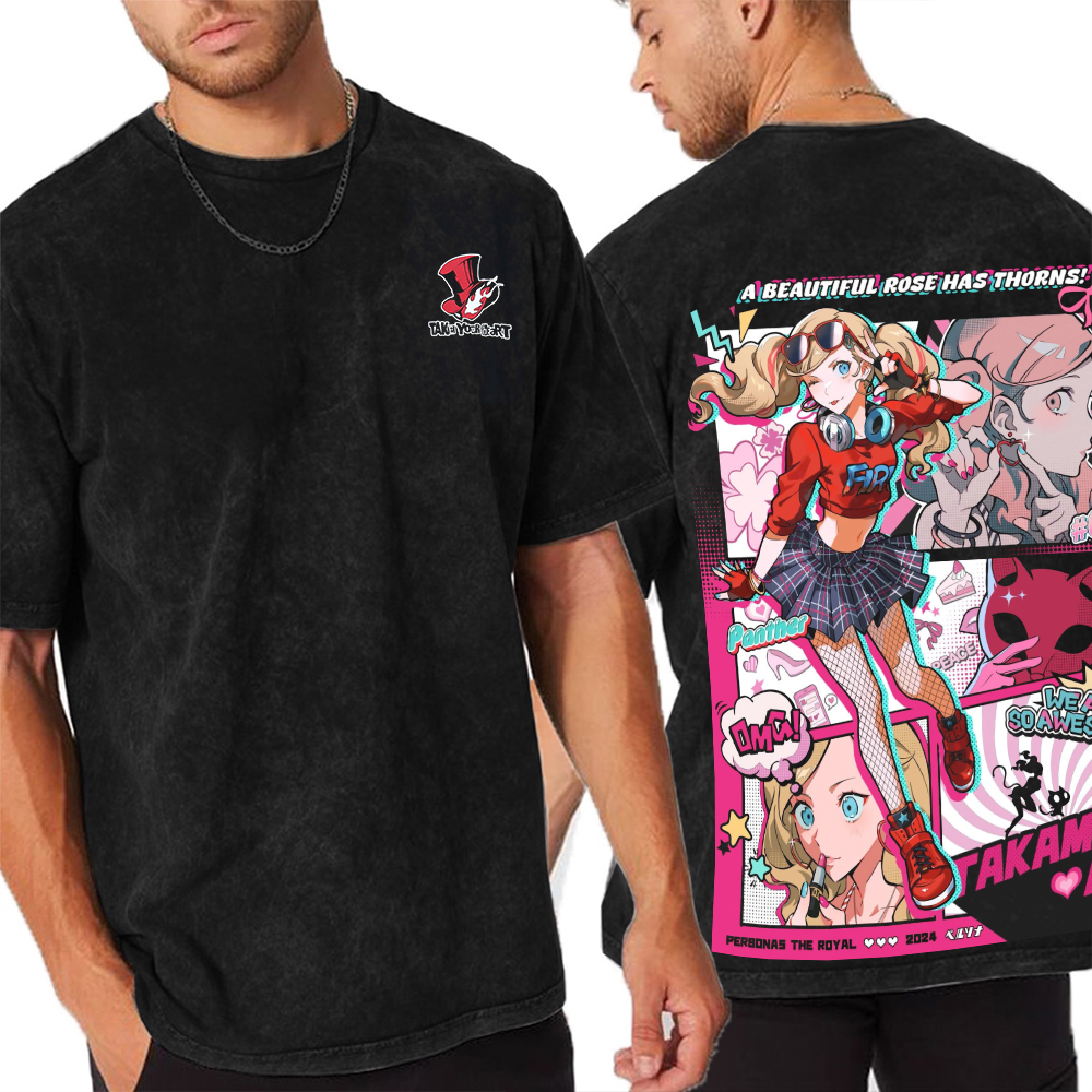 Personal5 Ann Takamaki: beauty, fire, rebellion Oversized Washed T-shirt/Crewneck/Hoodie