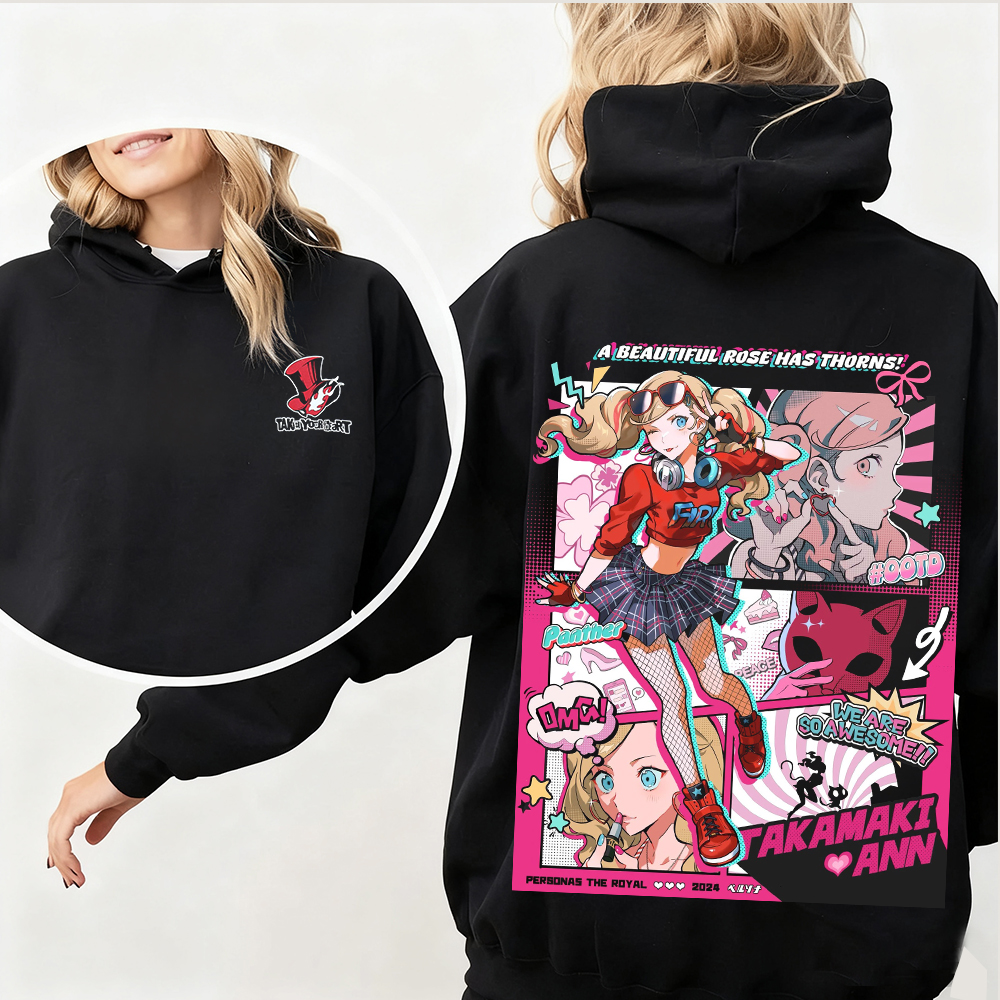 Personal5 Ann Takamaki: beauty, fire, rebellion Oversized Washed T-shirt/Crewneck/Hoodie