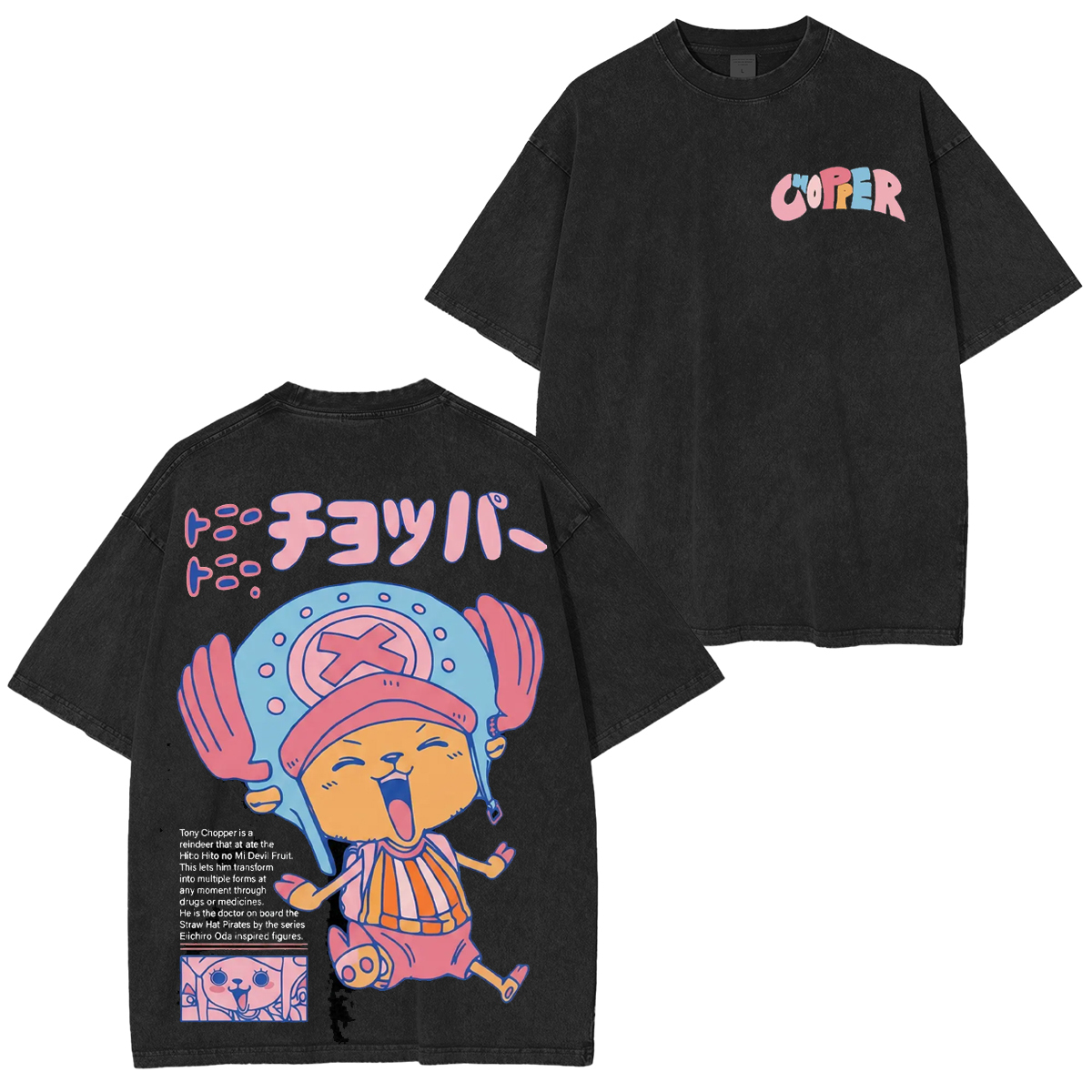 One Piece Tony Tony Chopper Unisex Washed T-Shirt