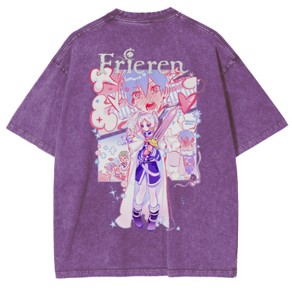Frieren Retro Washed T-Shirt