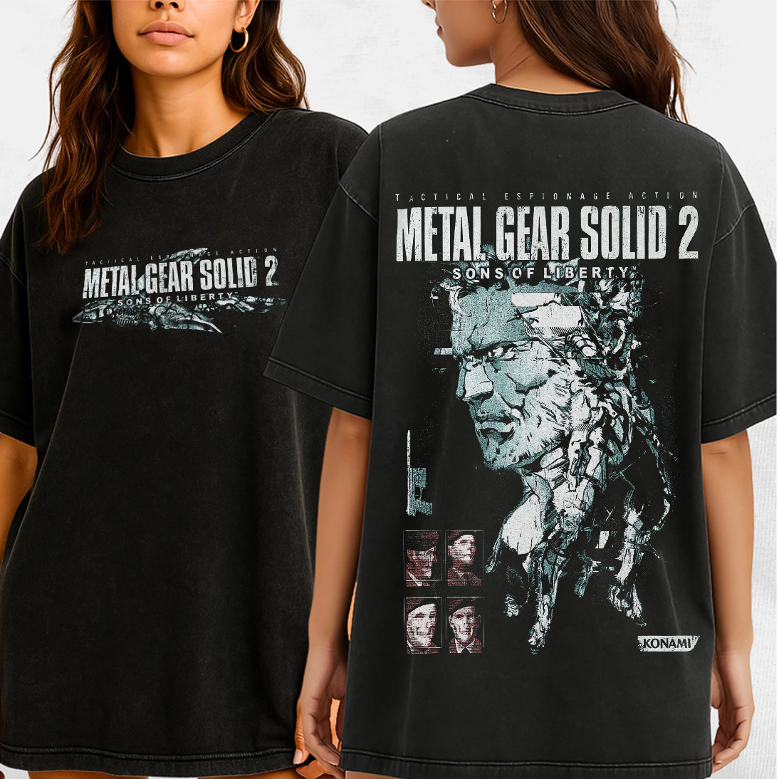 Metal Gear Solid 2 Washed T-shirt