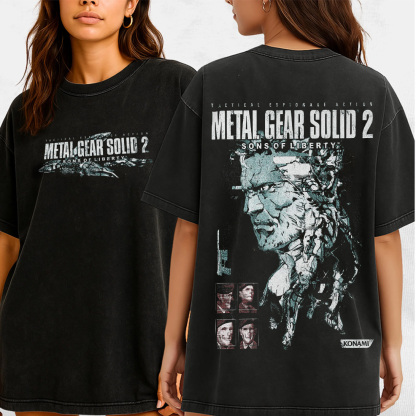 Metal Gear Solid 2 Washed T-shirt