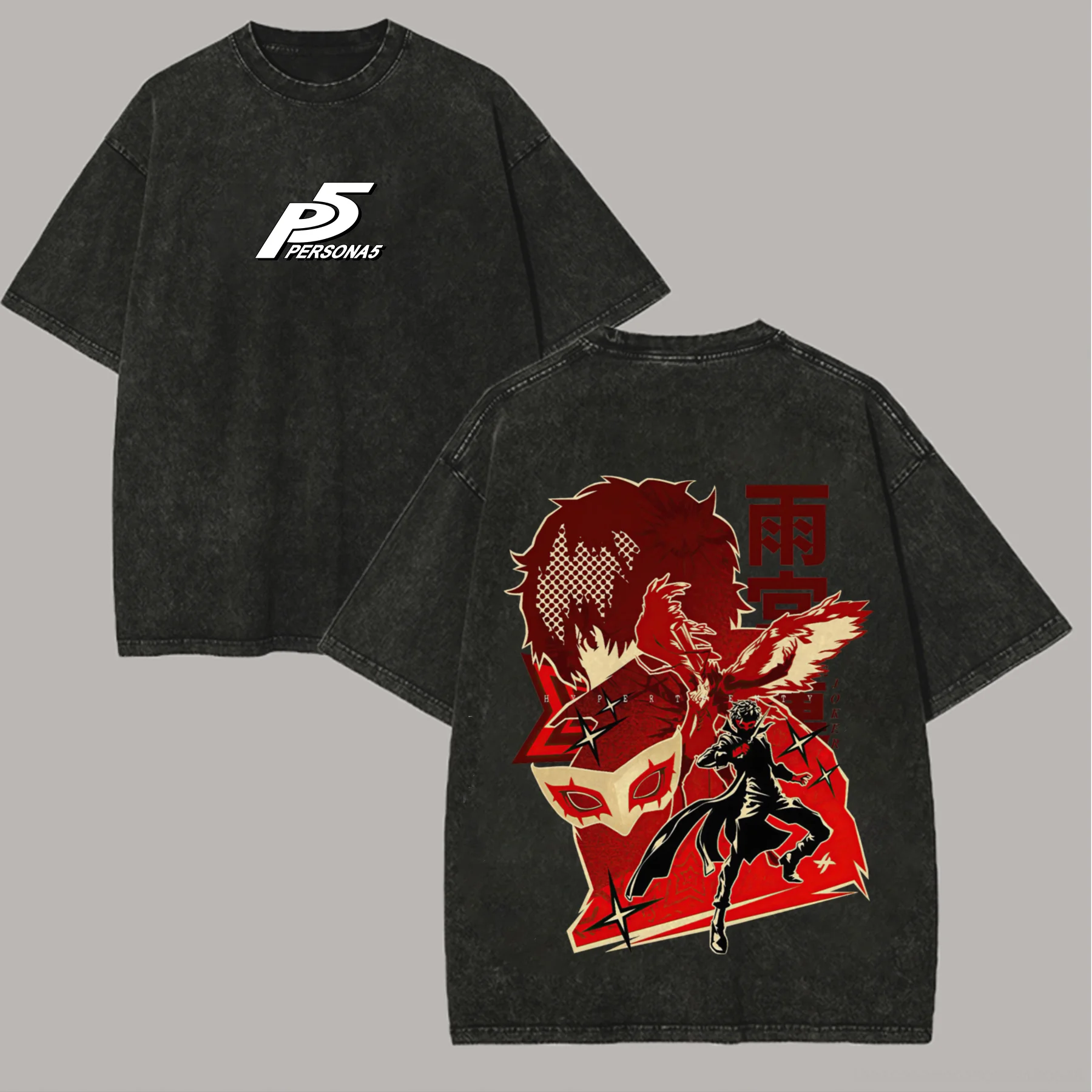 Persona 5 Printed Unisex Washed T-Shirt