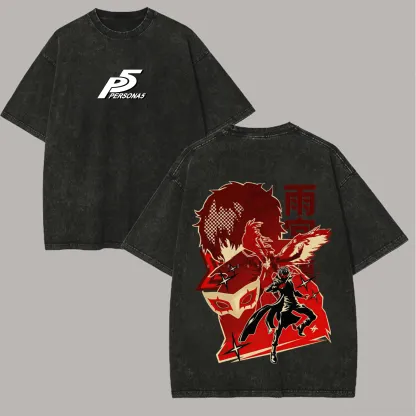 Persona 5 Printed Unisex Washed T-Shirt