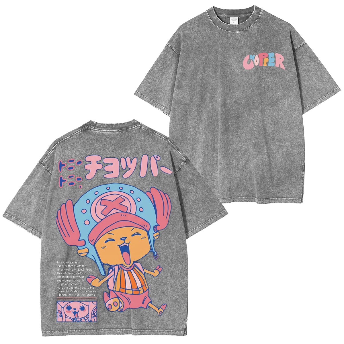 One Piece Tony Tony Chopper Unisex  Washed T-Shirt