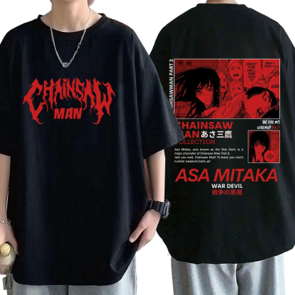 Anime Chainsaw Man Asa Mitaka T-Shirt