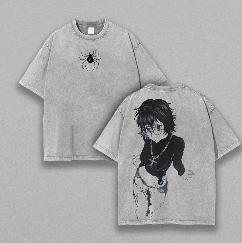 Shizuku Hunter Printed Men's Washed T-Shirt