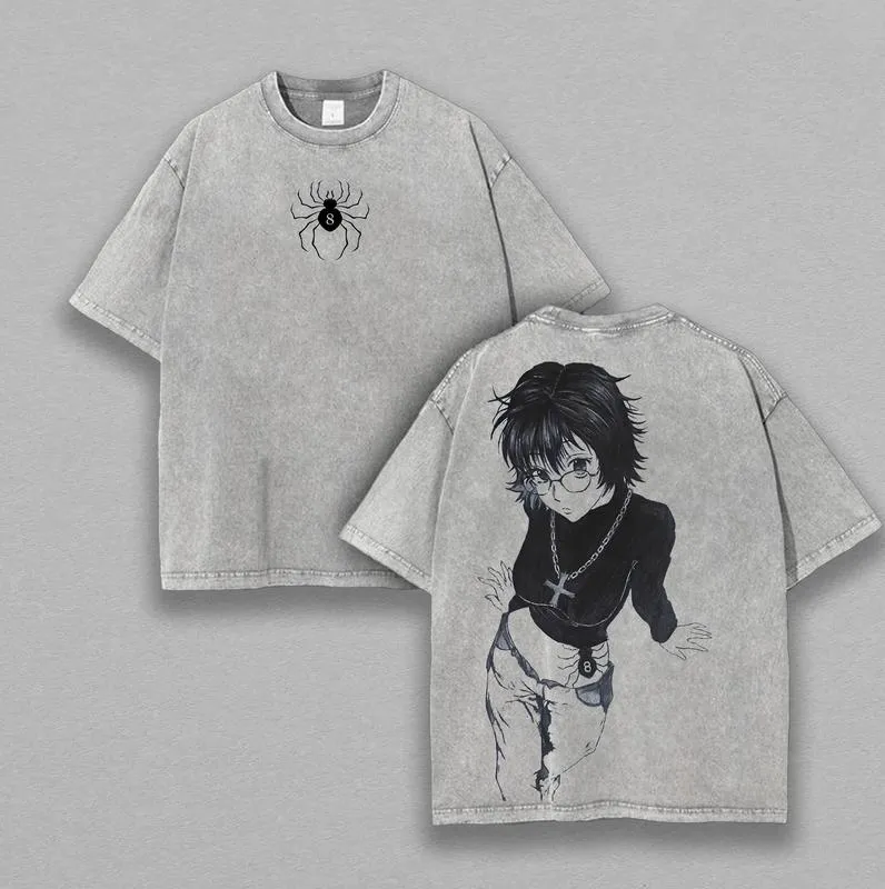 Shizuku Hunter Printed Men's Washed T-Shirt