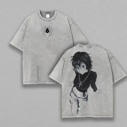 Shizuku Hunter Printed Men's Washed T-Shirt
