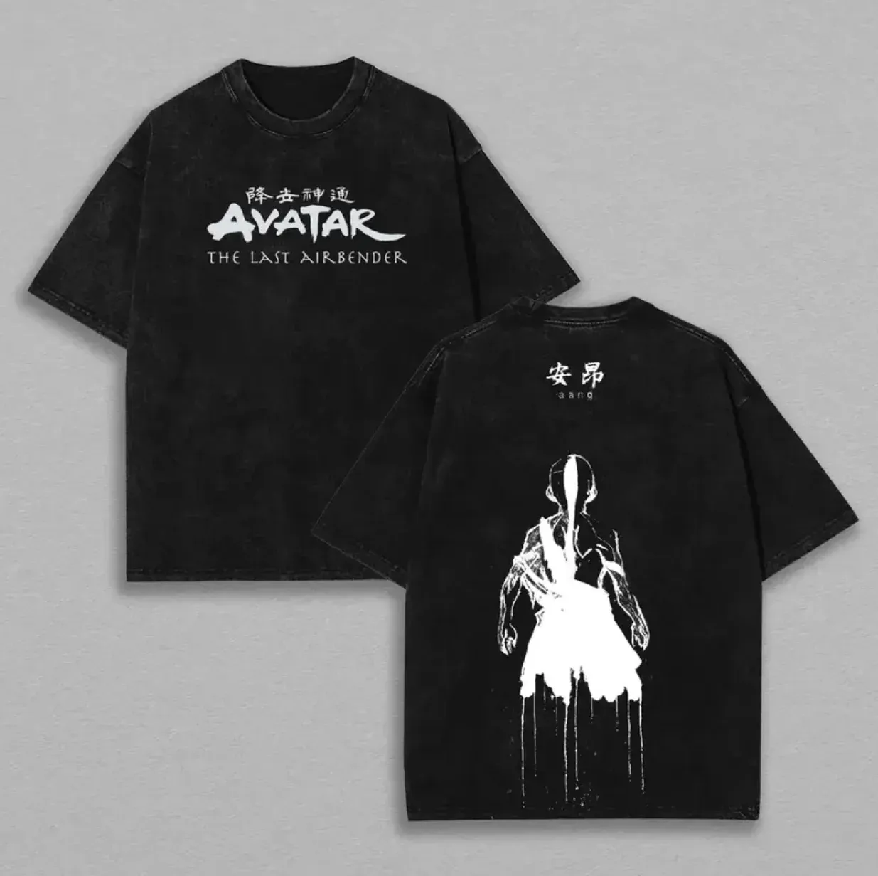 Avatar The Last Airbender Printed Unisex Washed T-Shirt