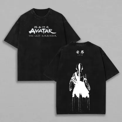 Avatar The Last Airbender Printed Unisex Washed T-Shirt